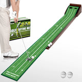 Golf Putting Mat with Ball Return