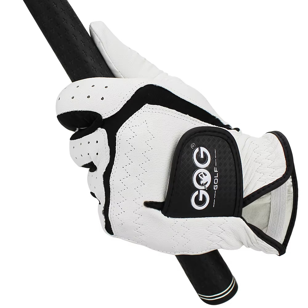 Pack 1 Pcs Golf Glove Men Left / Right Hand Soft Breathable Pure Sheepskin Non-Slip Golf Glove