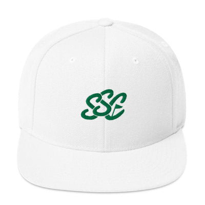 The Club Snapback in White - Structured Golf Snapback Hat | Sunday Swing Club