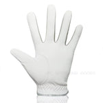 1Pc Men'S Golf Glove Micro Soft Fabric Breathable Golf Gloves with Magnetic Marker Replaceable White Glove