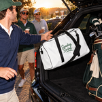 The Weekend Overnighter duffle packed for a buddies golf trip | Sunday Swing Club