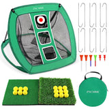 Portable Pop-Up Golf Chipping Net With Balls & Hitting Mats