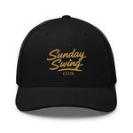 Signature Sunday Cap in Black - Golf Trucker Hat | Sunday Swing Club