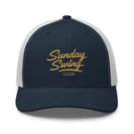 Signature Sunday Cap in Navy White - Golf Trucker Hat | Sunday Swing Club